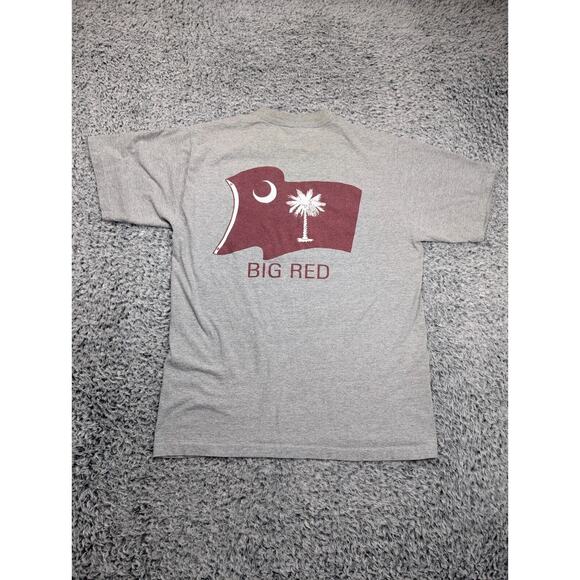 Vintage Big Red Machine Shirt Adult Large Gray Red Logo Grunge Graphic Tee Men - Picture 5 of 6